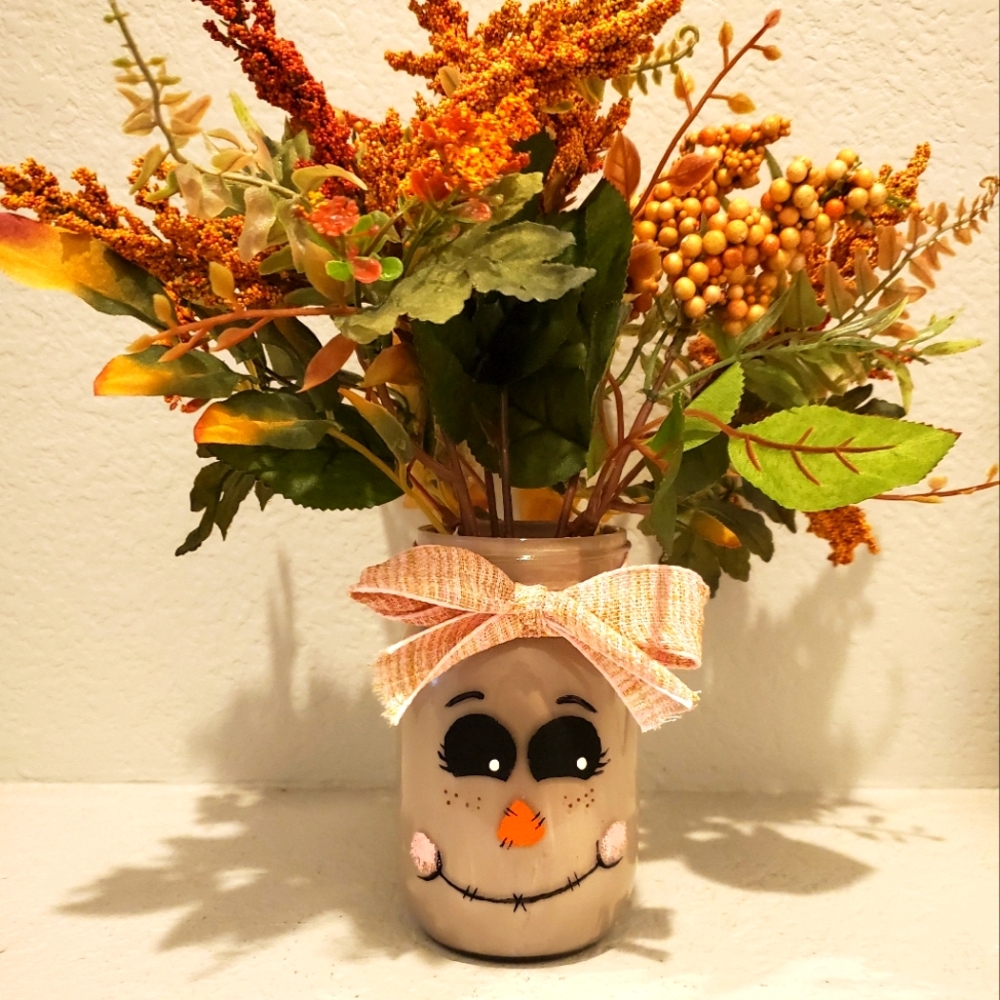 Hand Crafted Scarecrow Gal